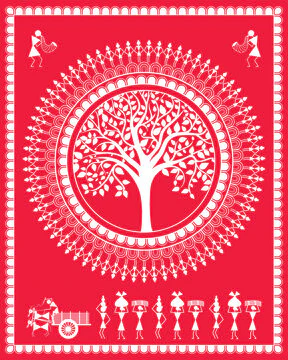 warli art tree