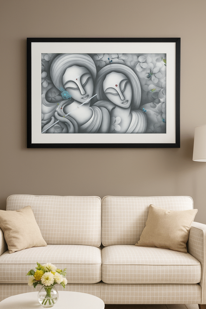 radha krishna painting